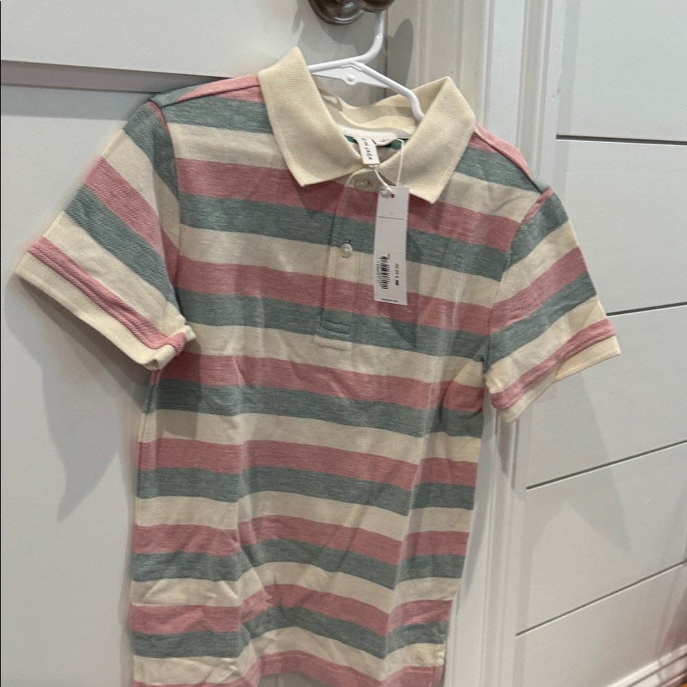 Janie and Jack Multicolor Striped Polo